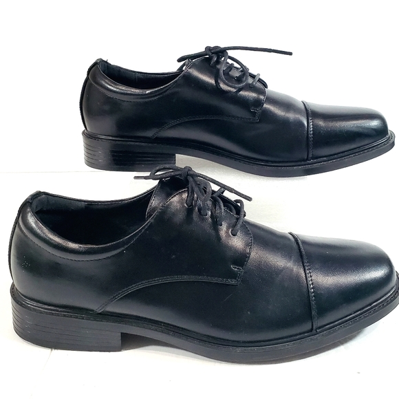 Croft & Barrow Ortholite ECO Black Cap Toe Oxford Dress Career Shoe Men Size 9W - Picture 6 of 10